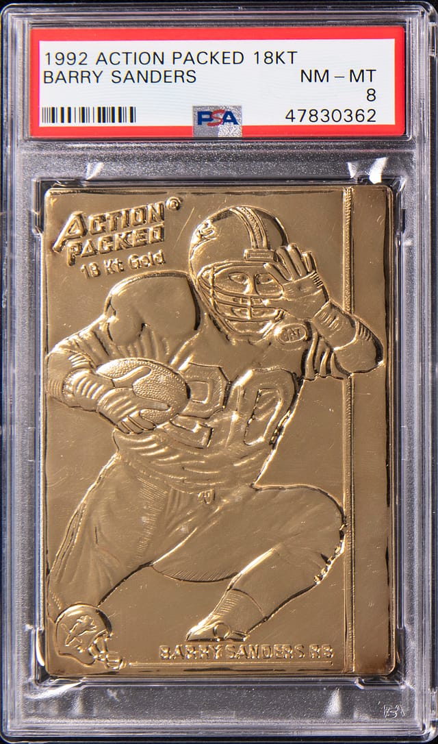 1992 Tiffany 18KT Gold Barry Sanders Sells for $12K