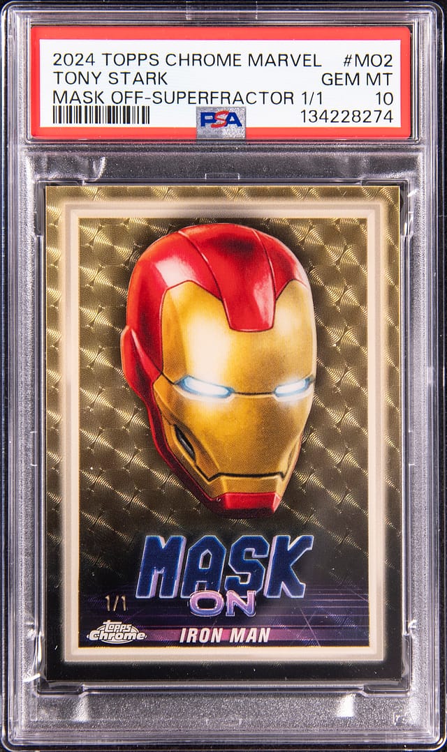 Tony Stark 2024 Marvel SuperFractor Sells for $136K