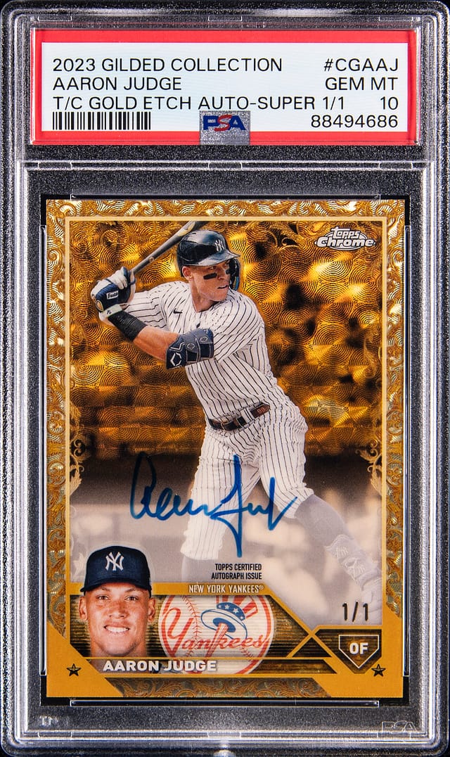 Aaron Judge 2023 Gilded SuperFractor Sells for $47K