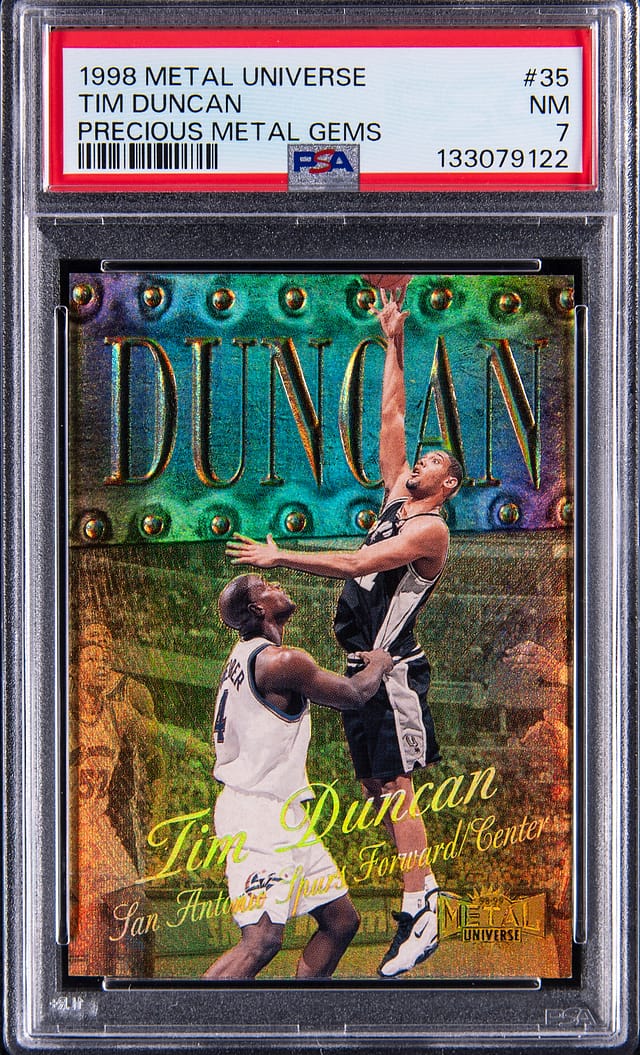 Tim Duncan 1998-99 PMG PSA 7 sells for $17,080