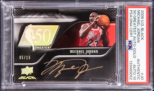 2008-09 UD Black Michael Jordan Auto /15 Sells for $23K