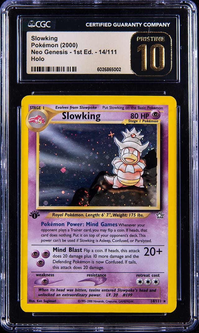 2000 Neo Genesis Slowking CGC Pristine 10 Sale