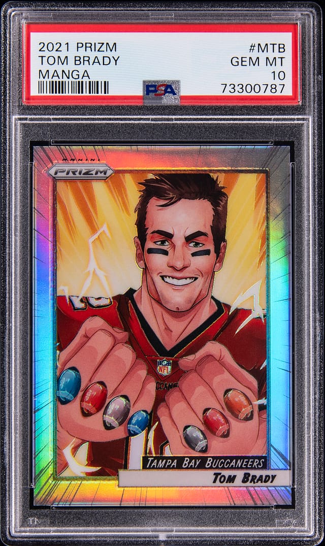 2021 Prizm Manga Tom Brady PSA 10 Sells for $37K