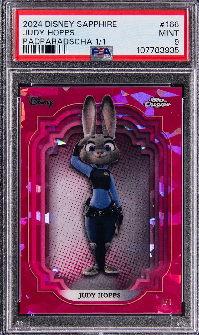 Judy Hopps 1/1 Sapphire PSA 9 Sells for $19,520