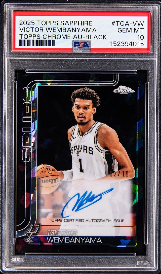 Victor Wembanyama Sapphire Auto /10 Sells for $814K