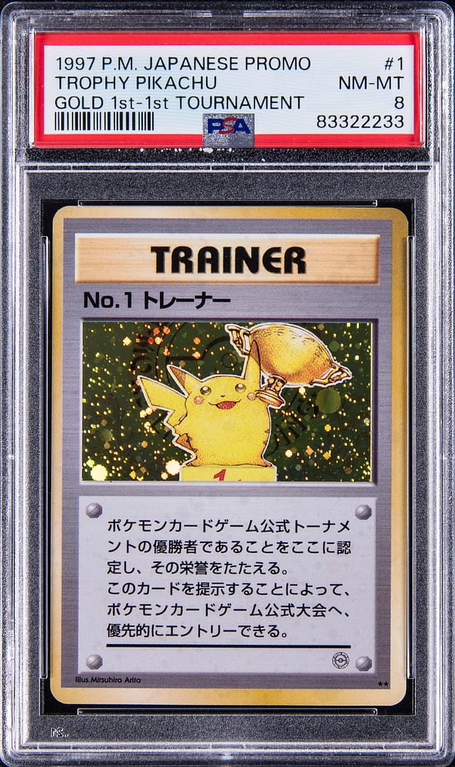 1997 Trophy Pikachu Gold 1st Place Sells for $982K