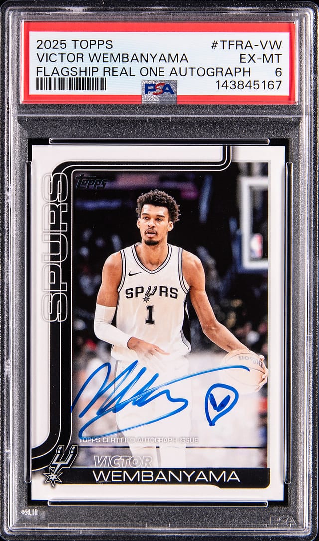 Victor Wembanyama 2025-26 Topps Real One Auto Sale
