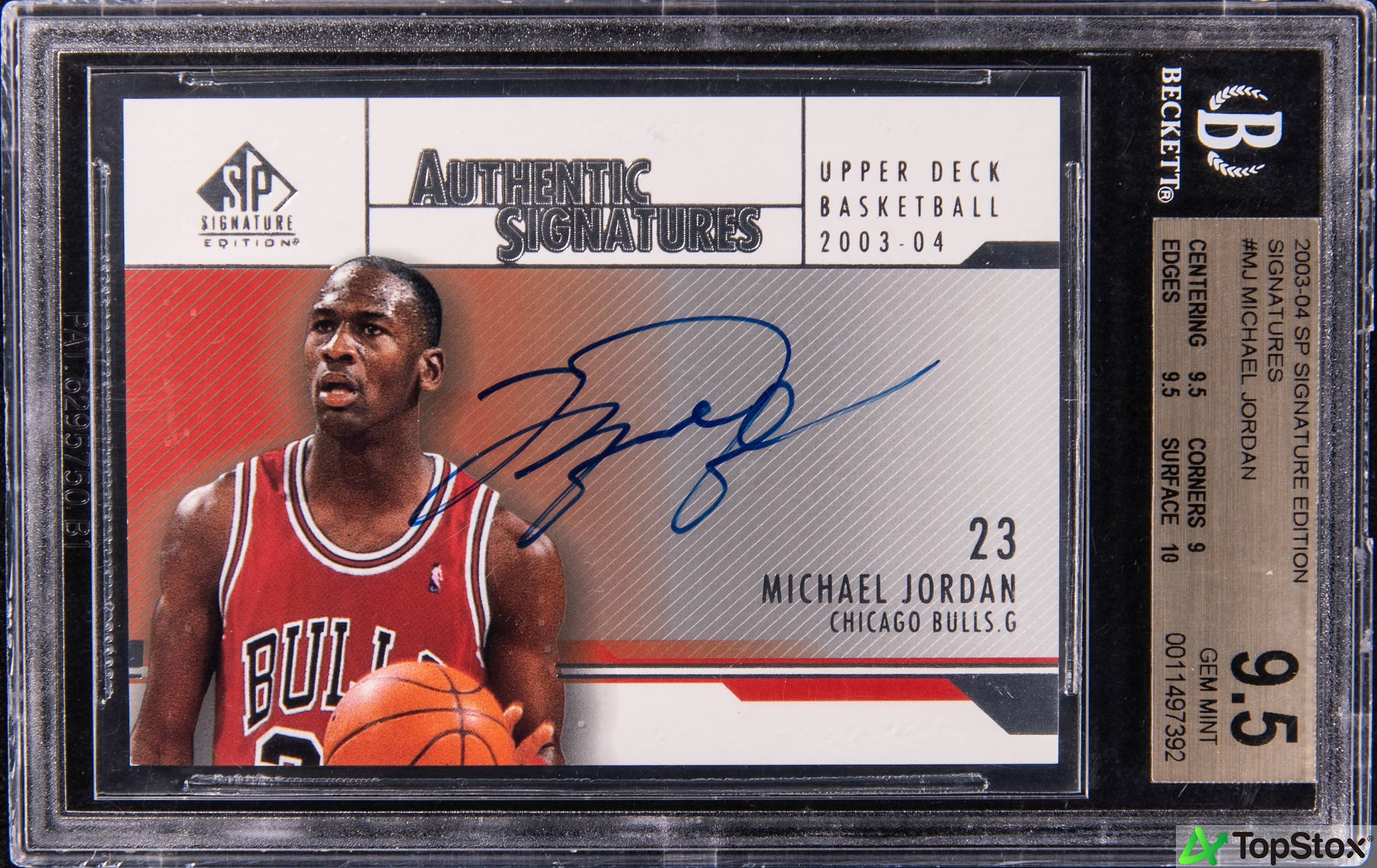 2003-04 SP Signature Michael Jordan Auto BGS 9.5