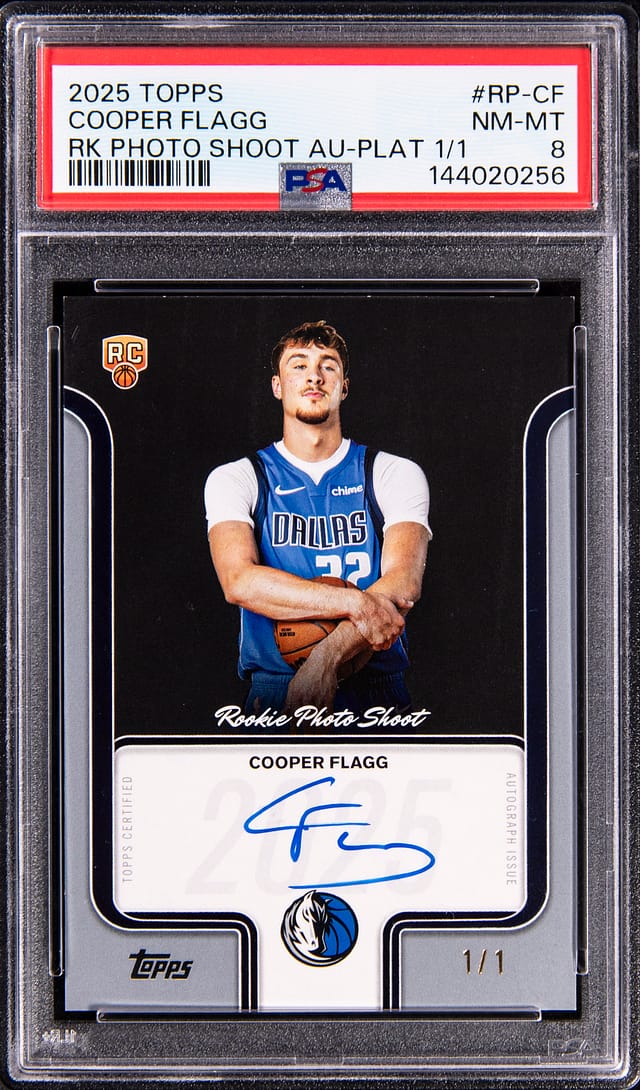 Cooper Flagg 1/1 Topps Rookie Auto Sells for $29K