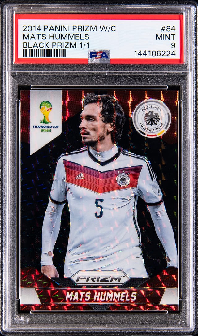 2014 Prizm WC Mats Hummels Black 1/1 PSA 9 Sale