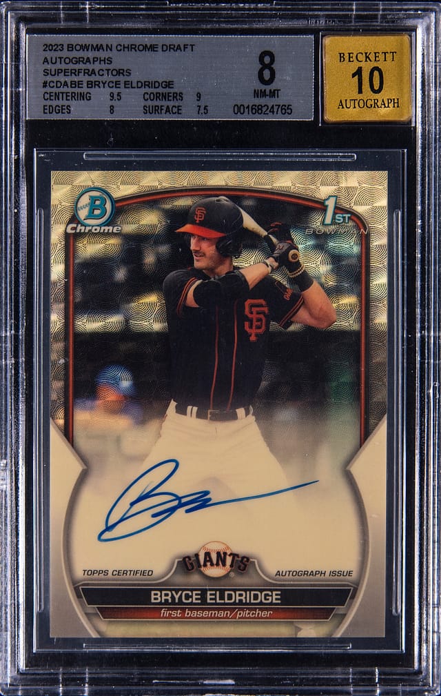 2023 Bryce Eldridge SuperFractor Auto 1/1 Sells for $29k