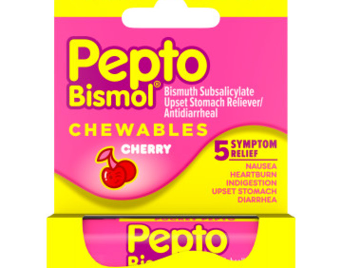 Prenez Pepto Bismol à la volée! Sur le pouce