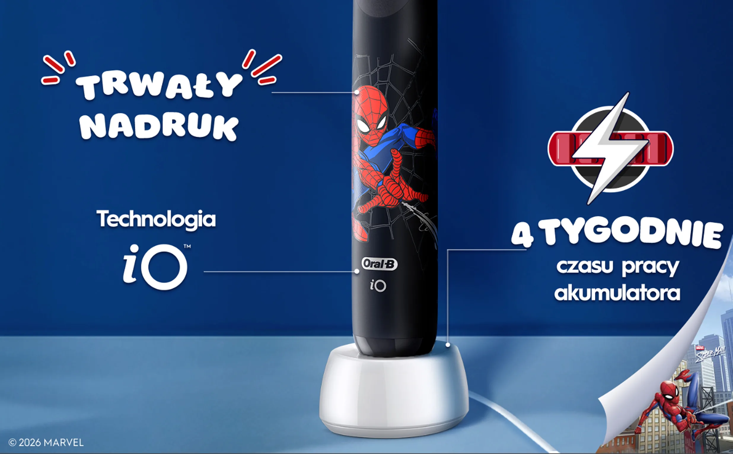 Oral-B iO Kids Marvel Spiderman Szczoteczka Elektryczna 