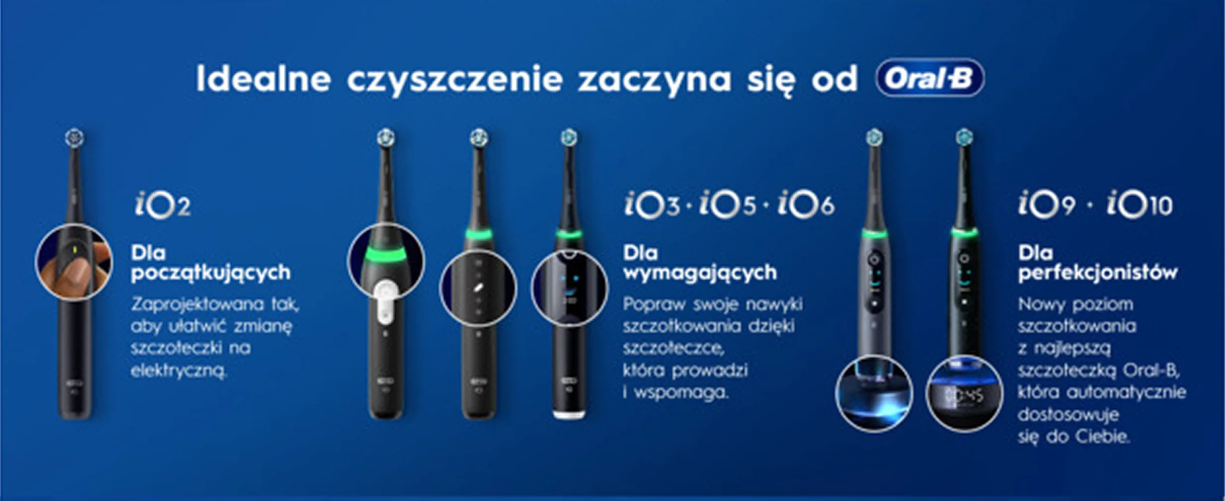  Oral-B iO 6 Szczoteczka Elektryczna | 2-Pak | Czarna & Różowa | 2 Końcówki 