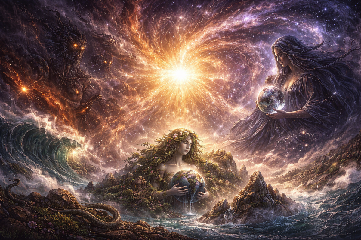 El Caos y el Nacimiento del Cosmos: Cuando Todo Era Nada