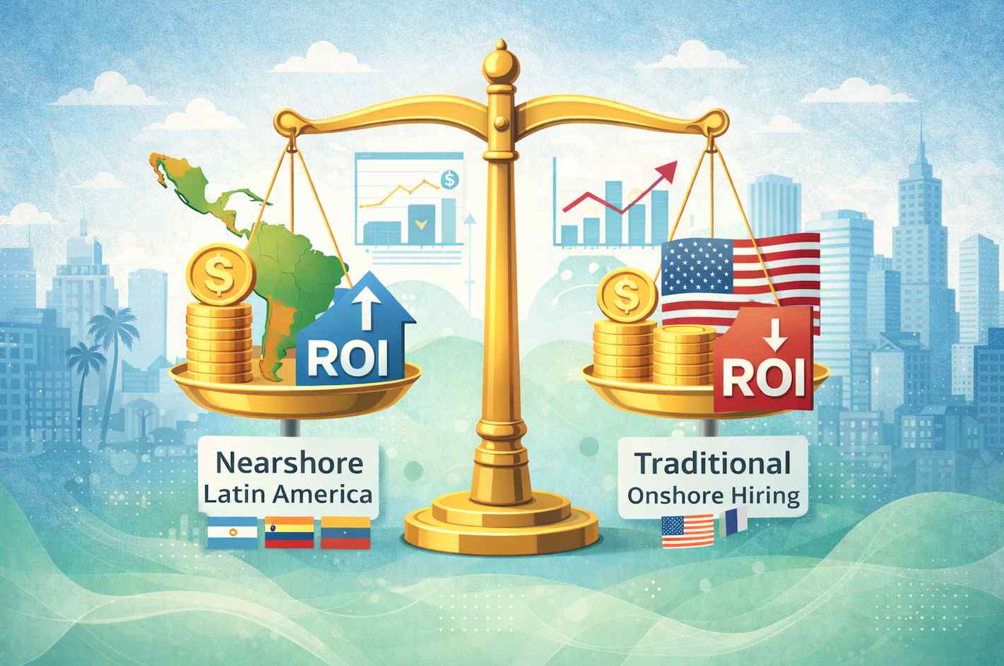 ROI Comparison: Nearshore Latin America vs. Traditional Onshore Hiring