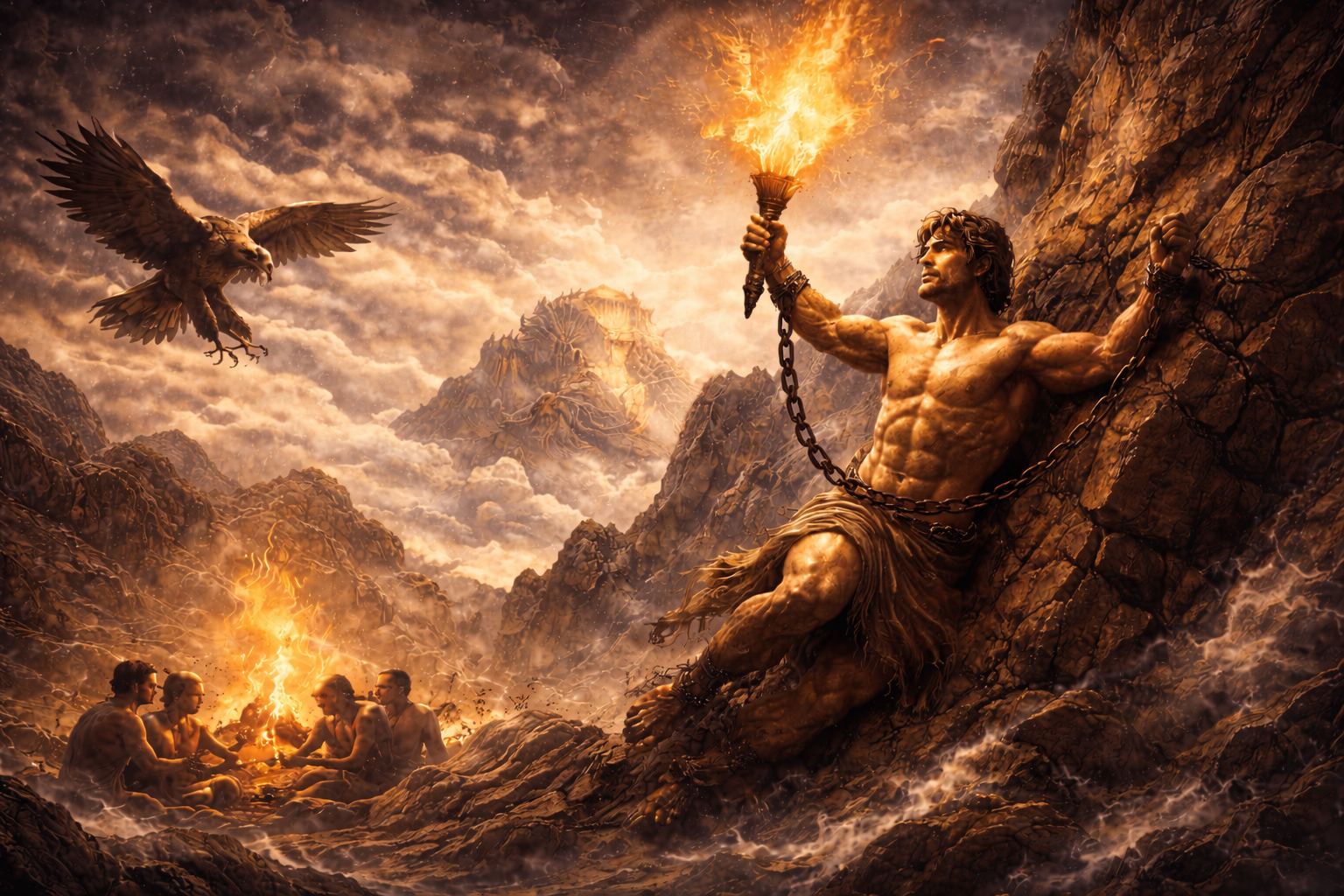 Prometeo y el Robo del Fuego: La Historia del Titán que Desafió a los Dioses