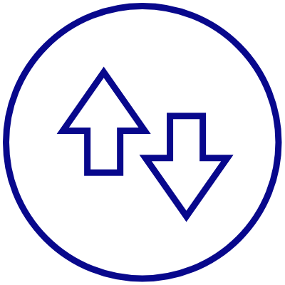 Icono de flechas de actualización