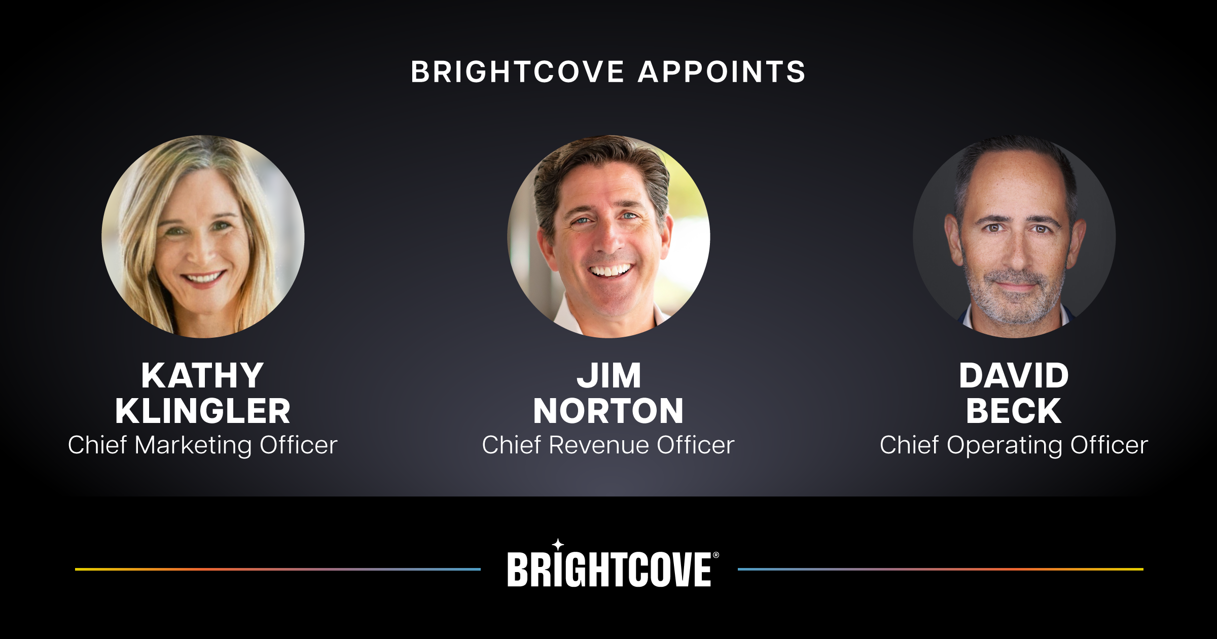 Brightcove Appoints New CMO, CRO, COO