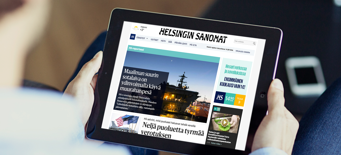 Case Helsingin Sanomat: HS.fi | Houston website 2023