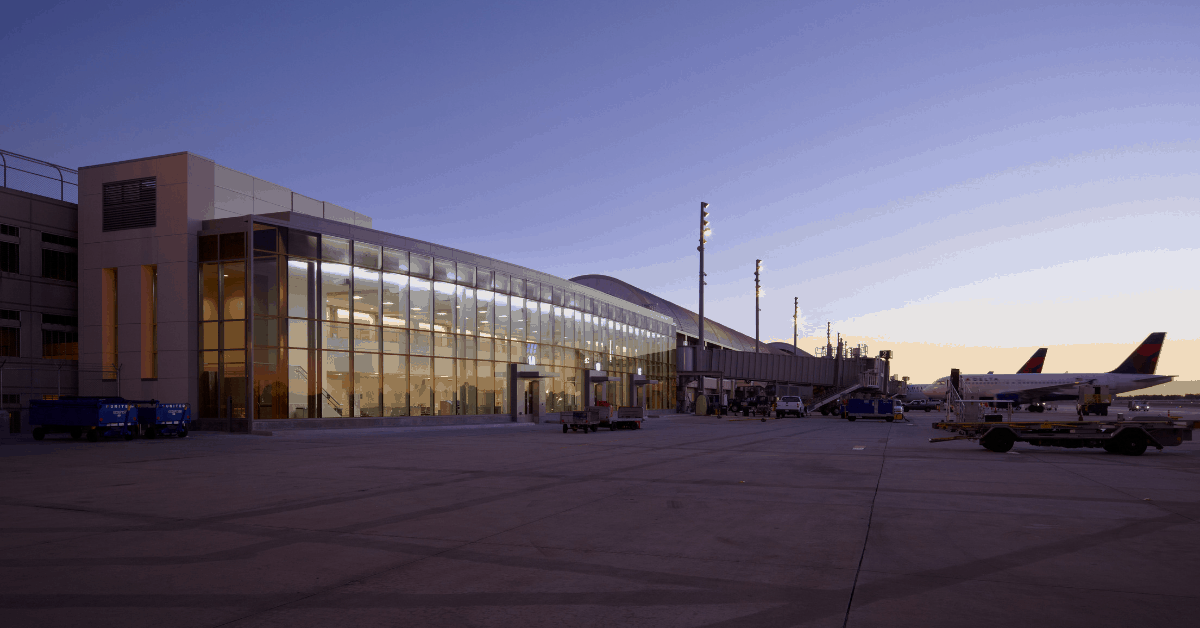 <figcaption>John Wayne Airport exterior. <em>Image credit: John Wayne Airport</em></figcaption>