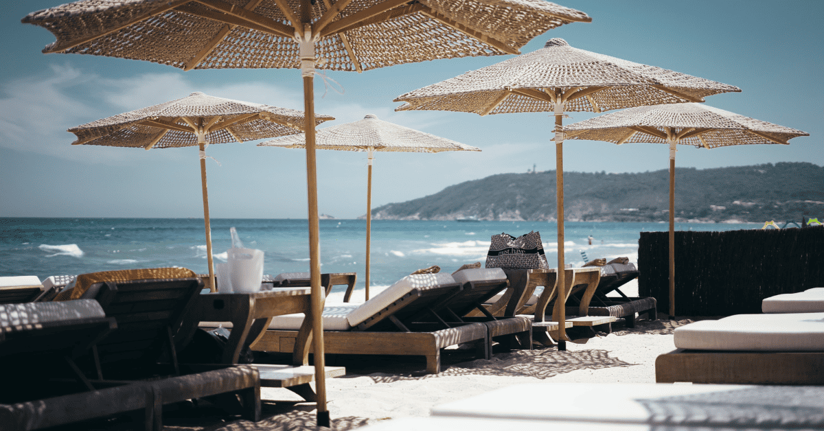 <figcaption class="wp-element-caption">Byblos Beach, Saint Tropez, France. <em>Image credit: Valentin B. Kremer/Unsplash </em></figcaption>