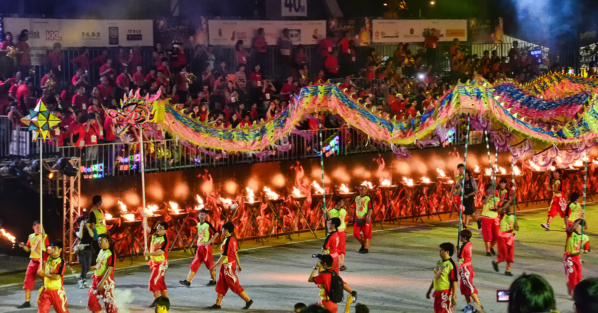 <figcaption class="wp-element-caption">Chingay Parade in Singapore. <em>Image credit: Choo Yut Shing/Flickr</em></figcaption>