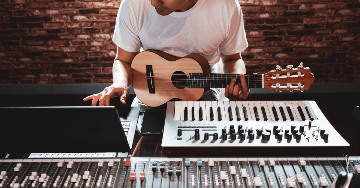 <figcaption>Making and recording music at home has become the new normal for many musicians. <em>Image credit: yanyong/iStock</em></figcaption>