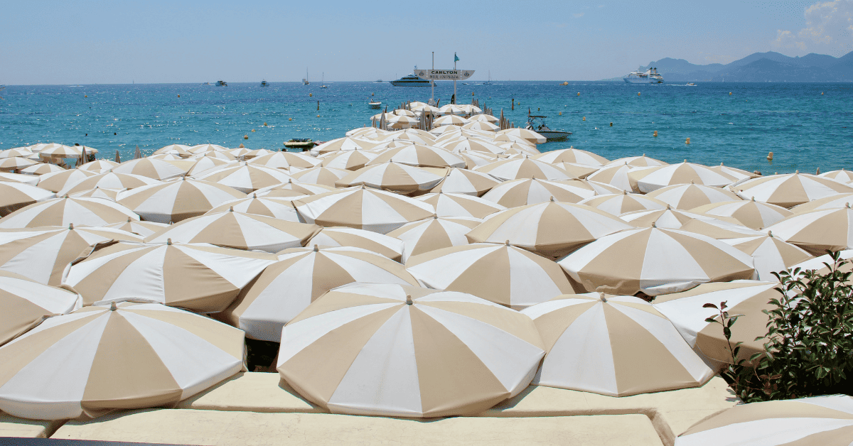 <figcaption class="wp-element-caption">Graden Umbrella, Carlton Cannes, France. <em>Image credit: Dominic Spohr/Unsplash</em></figcaption>