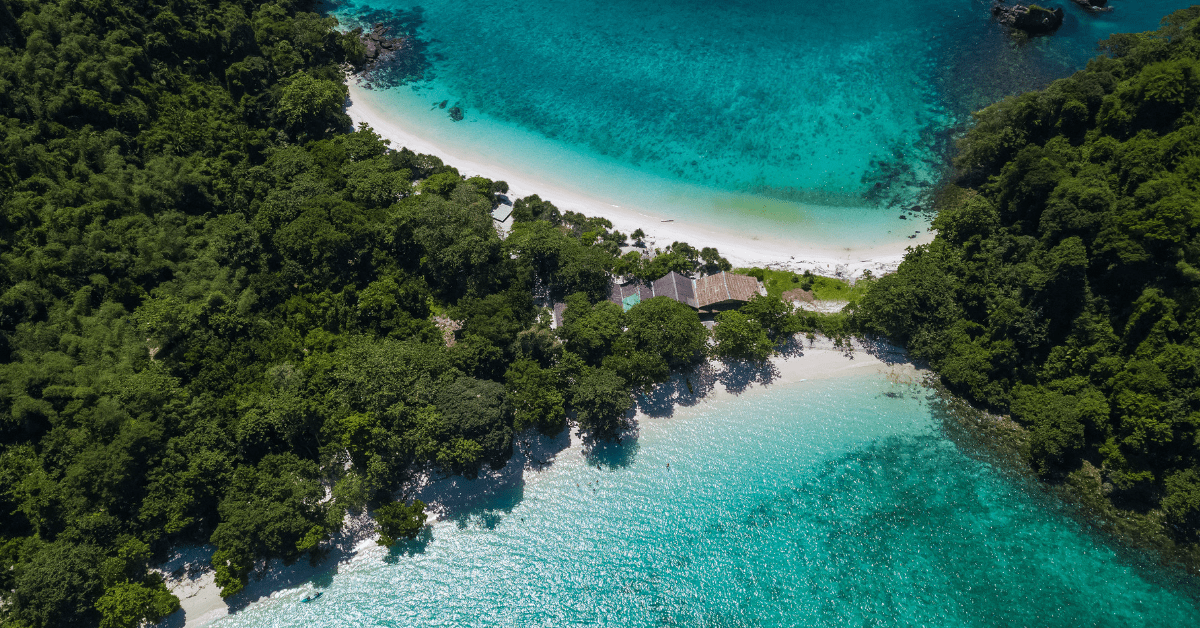 <figcaption>Aerial view of Bruer Island.<em> Image credit: mr_gateway/iStock</em></figcaption>