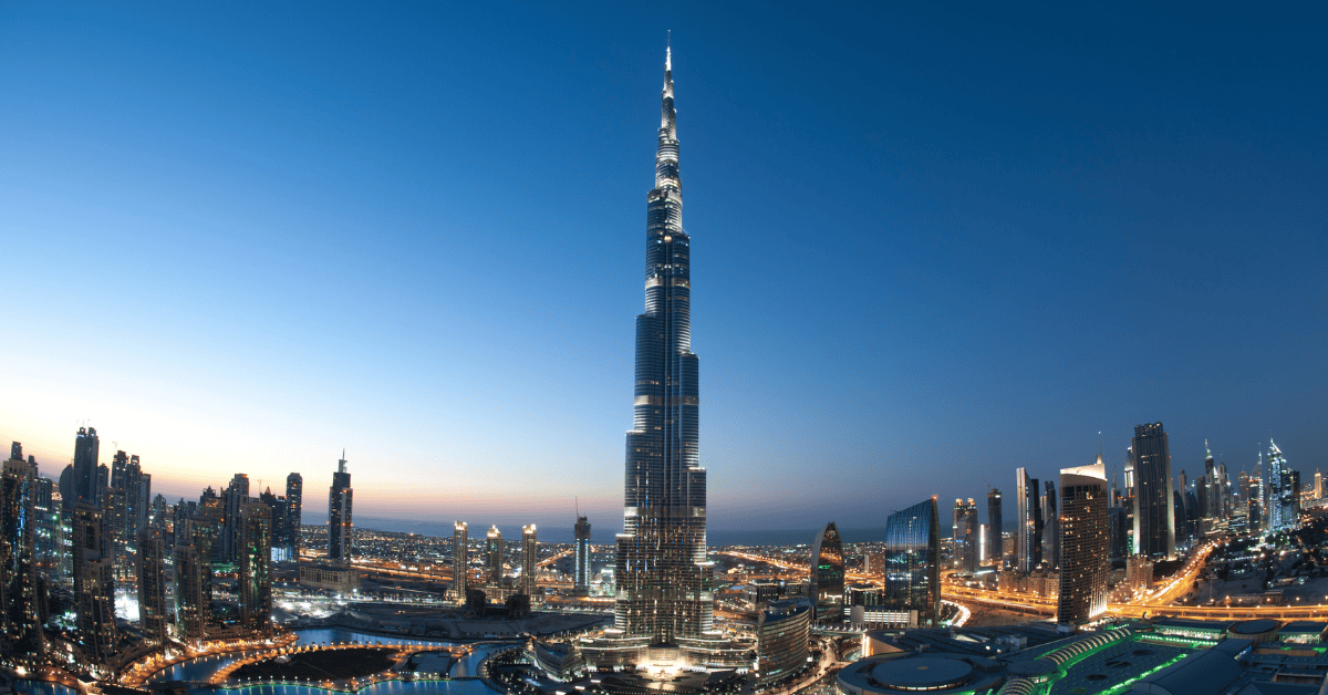 <figcaption class="wp-element-caption">The Burj Khalifa soars above Dubai, redefining the skyline as the tallest building in the world. <em>Image credit: Baiaz/Gettyimages</em></figcaption>