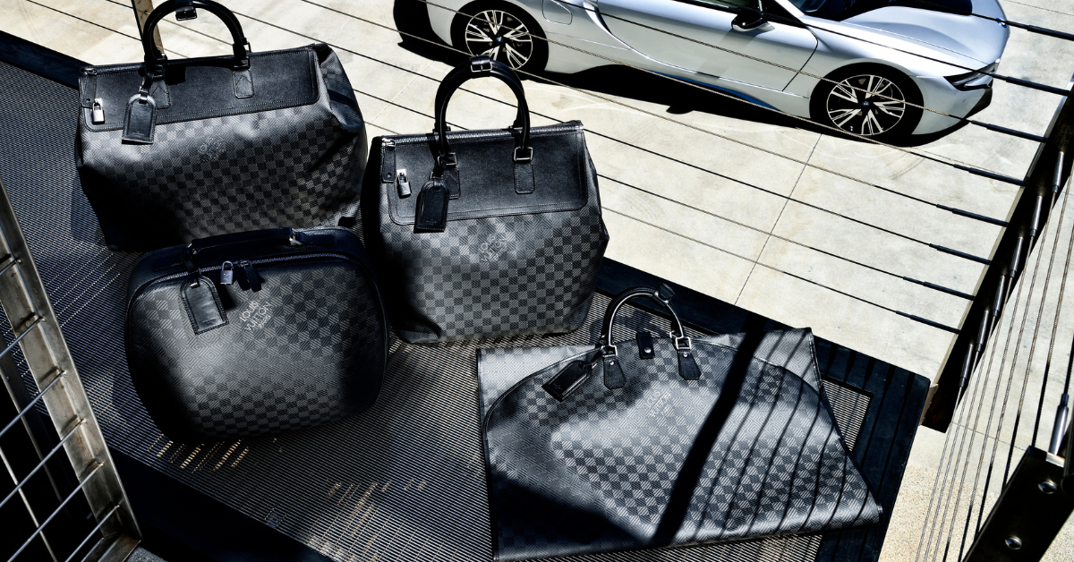 BMW and Louis Vuitton teamed up to create a custom set of luxury luggage