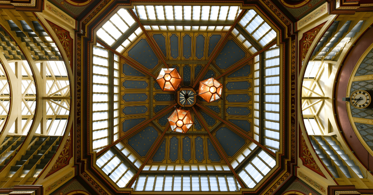 <figcaption class="wp-element-caption">Leadenhall Market is a historic market located in the City of London, known for its striking architecture and vibrant atmosphere. <em>Image credit: demerzel21/Gettyimages</em></figcaption>