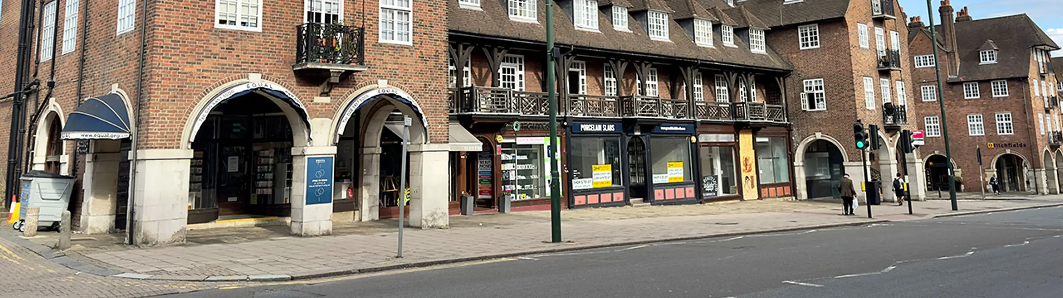 A busy street in London's Finchley.