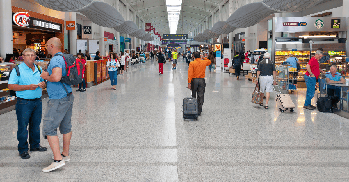 <figcaption class="wp-element-caption">Interior of Toronto Pearson International Airport Terminal 1. <em>Image credit: DoraDalton/Getty Images</em></figcaption>