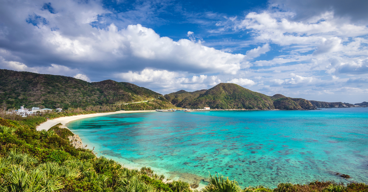 <figcaption class="wp-element-caption">Aharen Beach in Okinawa, Japan. <em>Image credit: SeanPavonePhoto/Getty Images</em></figcaption>