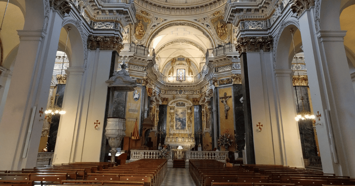 <figcaption class="wp-element-caption">Cathédrale Sainte-Réparate, Nice, France. <em>Image credit: Wikimedia</em></figcaption>