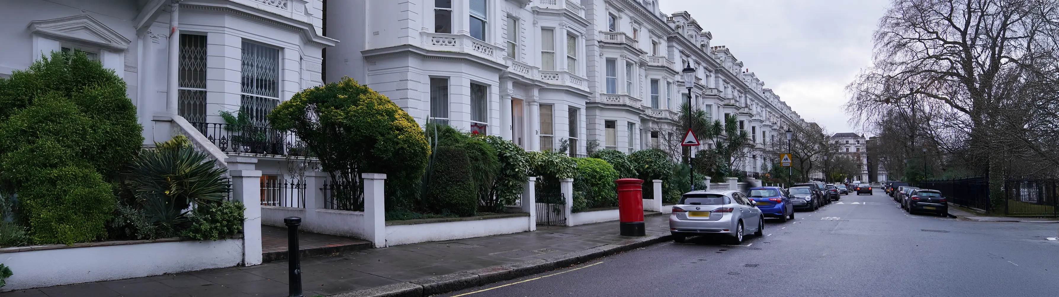 A quiet residential street in London's Bayswater.