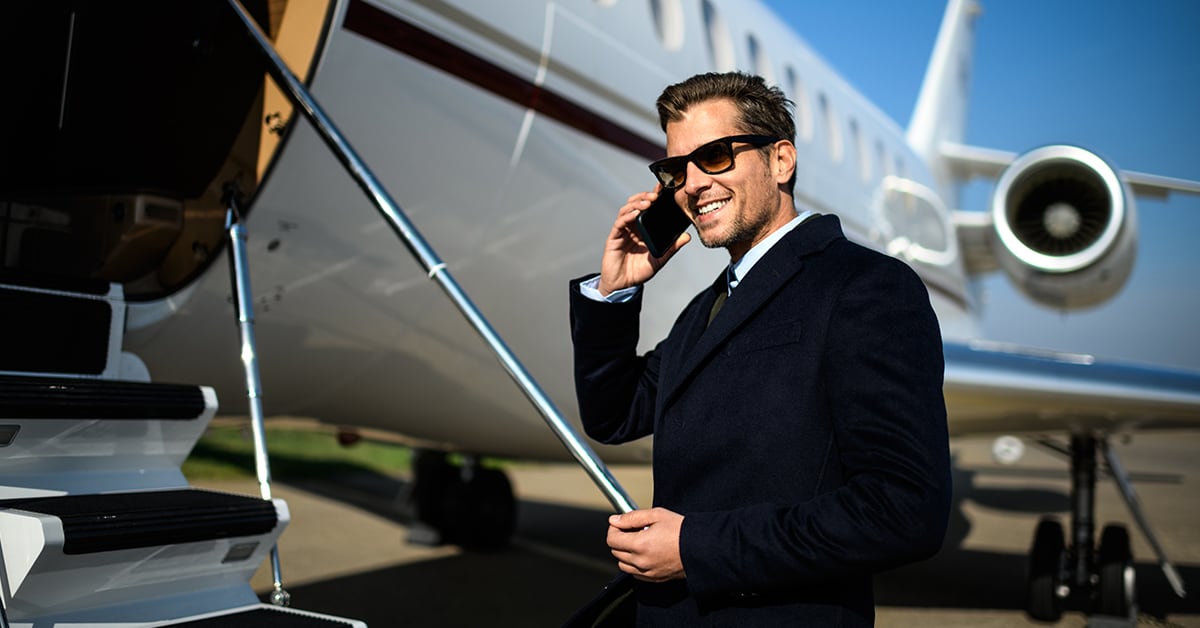 <figcaption>Avoid the crowds and book a seat on a private jet.<em> Image credit: extreme photographer/iStock</em></figcaption>