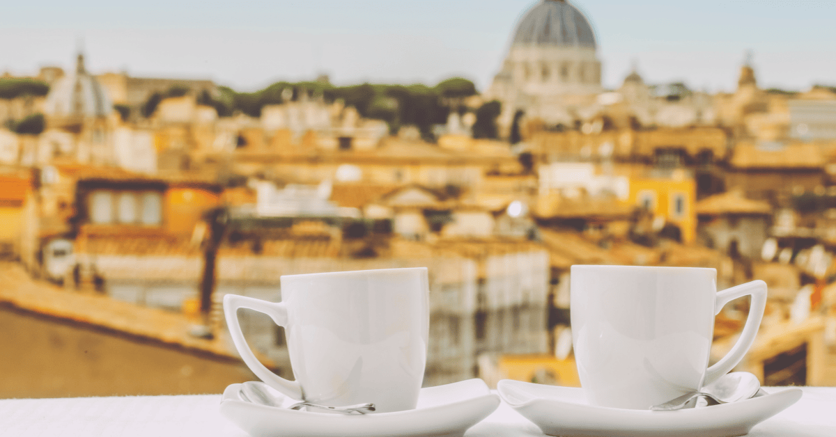 <figcaption class="wp-element-caption">Sipping a rich, velvety espresso in Rome, you can truly taste the city's passion for coffee. <em>Image credit: Eva-Katalin/ Gettyimages</em></figcaption>