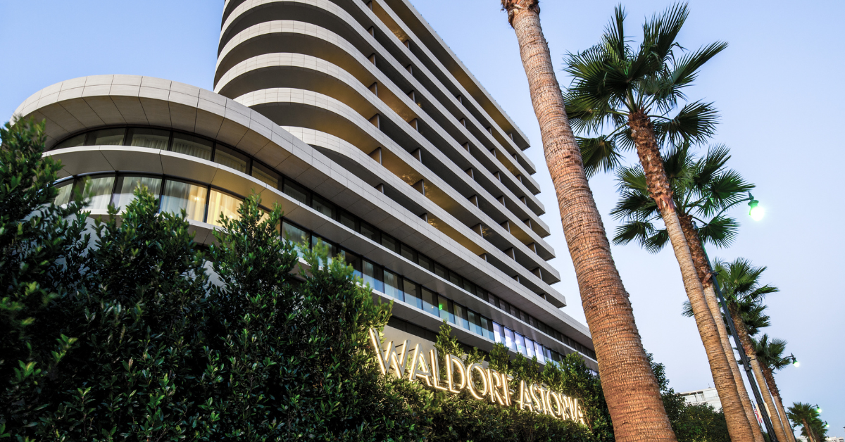 Waldorf Astoria Beverly Hills is one of the best hotel lobbies to work in Los Angeles
