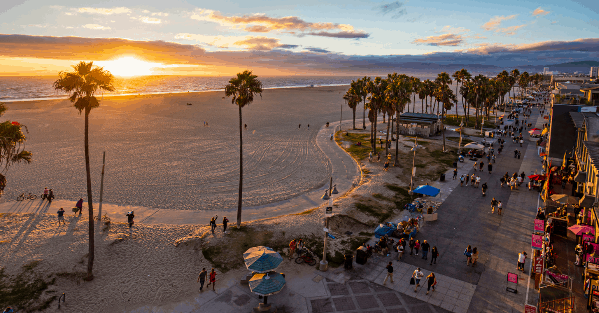 <figcaption>Venice Beach in Los Angeles. <em>Image credit: Xavier Arnau</em></figcaption>