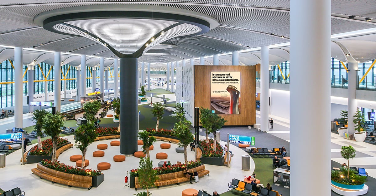 <figcaption>The interior of Istanbul Airport.<em> Image credit: Istanbul Airport</em></figcaption>