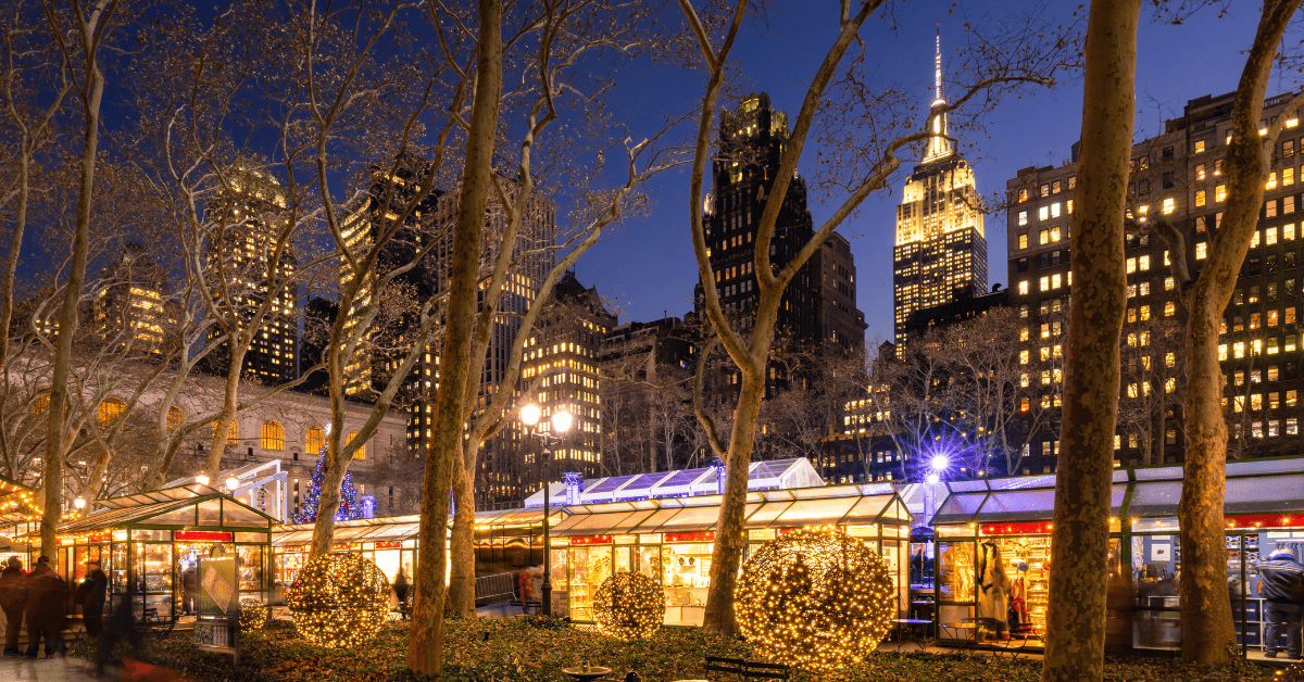 <figcaption class="wp-element-caption">New York City’s Christmas market. <em>Image credit: francois-roux/Gettyimages</em></figcaption>