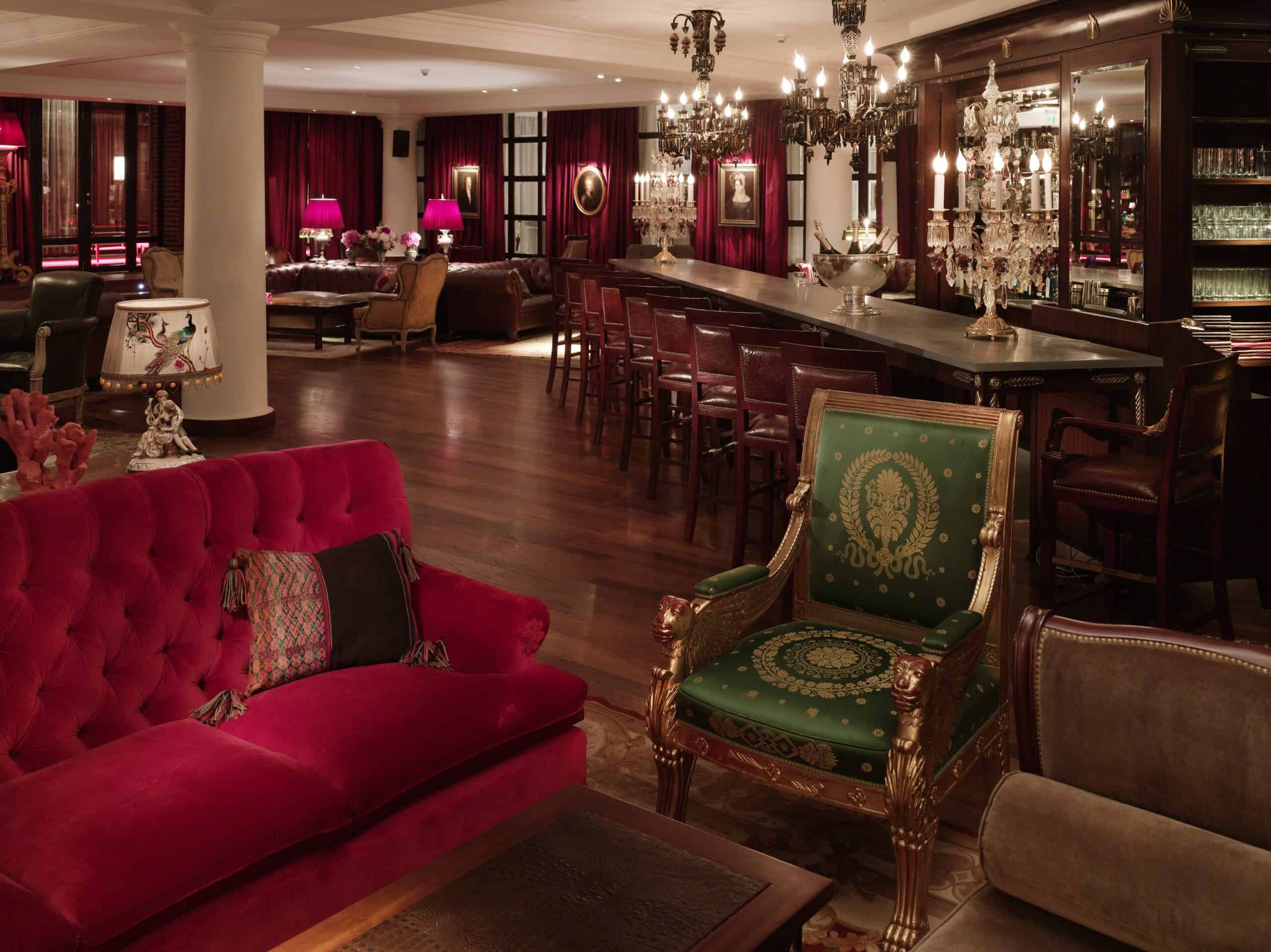 <figcaption class="wp-element-caption">The library lounge at Faena Buenos Aires. <em>Image credit: Faena Buenos Aires</em></figcaption>