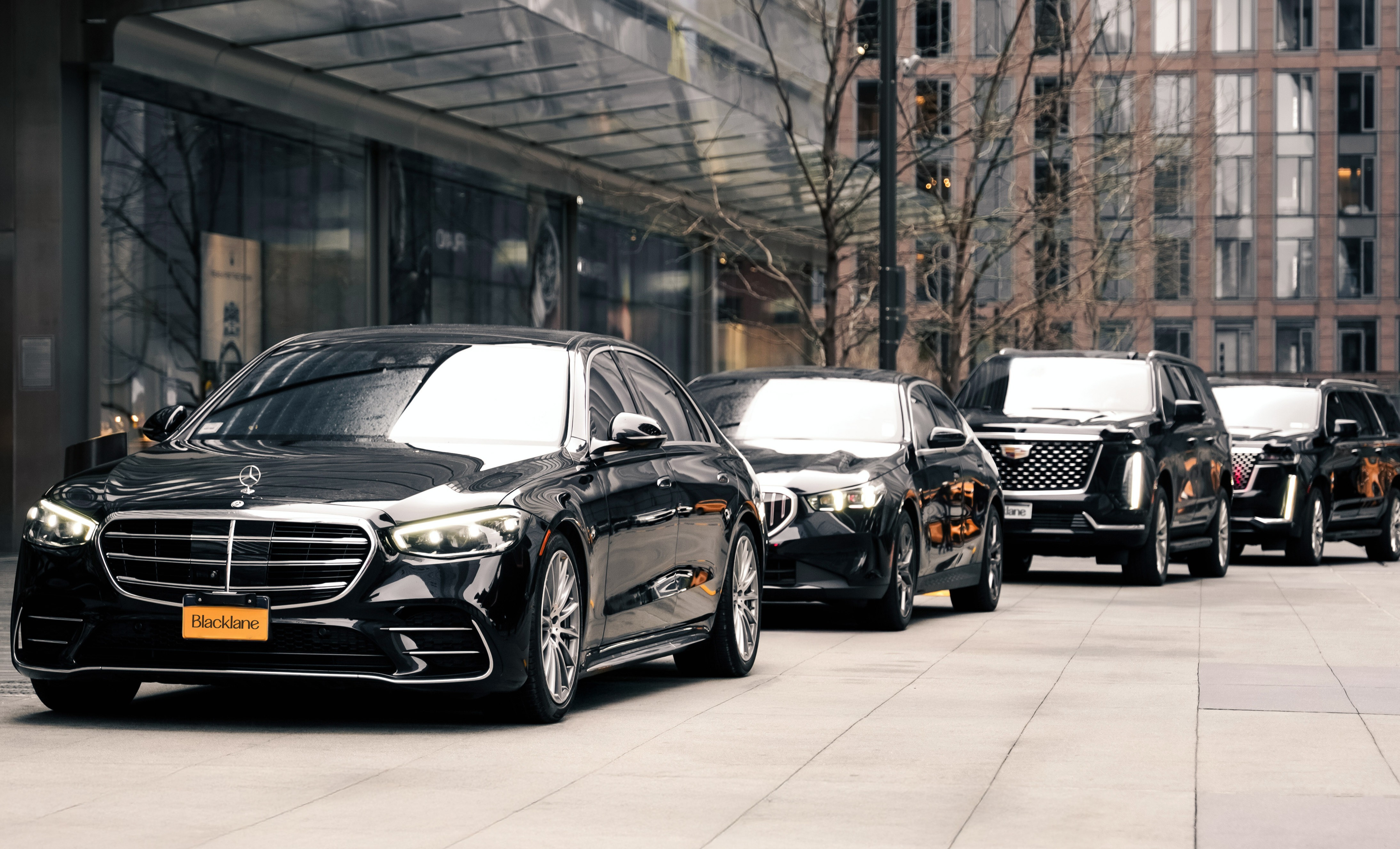 Blacklane limos at Hudson Yards New York for tennis viewing on the big screens