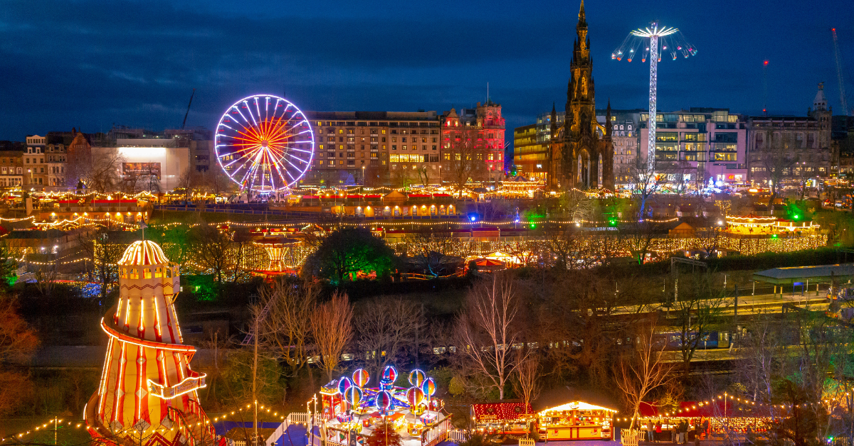 <figcaption class="wp-element-caption">Edinburgh’s Christmas market. <em>Image credit: Christopher Ames/Gettyimages</em></figcaption>