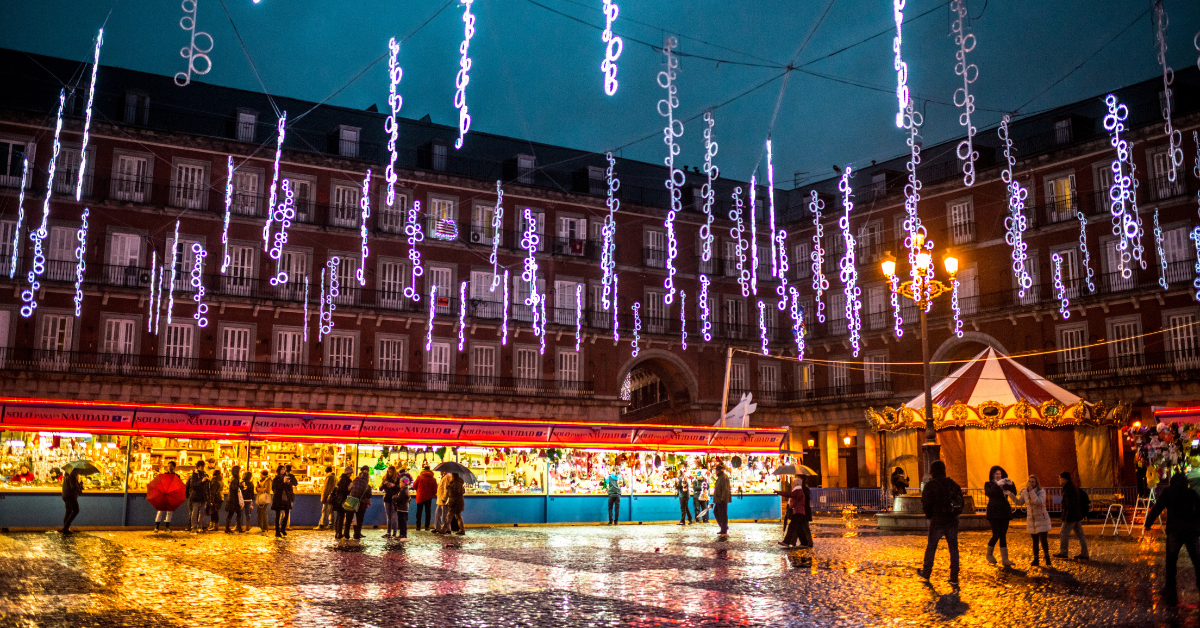 <figcaption class="wp-element-caption">Madrid’s Christmas market. <em>Image credit: anouchka/Gettyimages</em></figcaption>