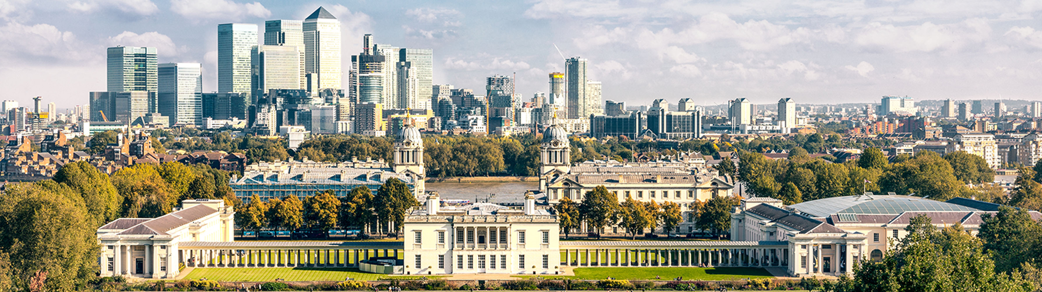 The London City Skyline from Greenwich Park.