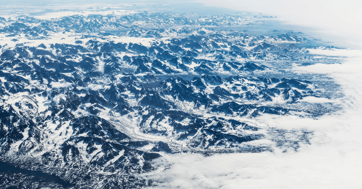 <figcaption>An aerial view of Greenland.<em> Image credit: B&amp;M Noskowski/iStock</em></figcaption>